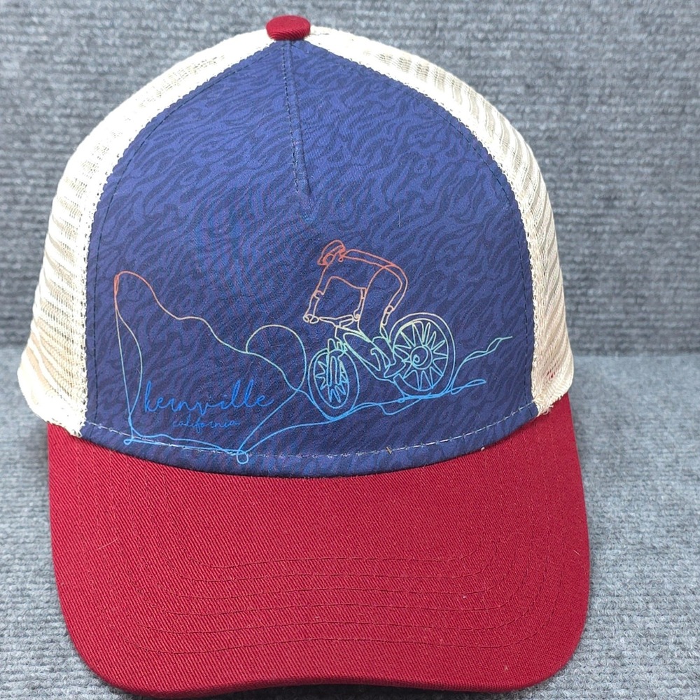 Duck Co Kernville California Hat Cap Snapback Mens Blue‎ MTB Bike Outdoor Trail